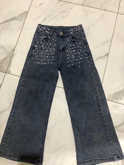 bol paça kot pantalon9-10 yaş