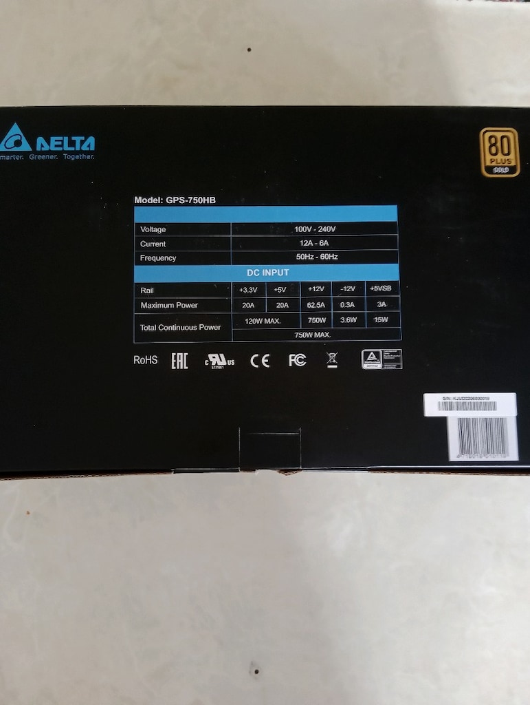 Delta GPS-750HB 750W 80+Gold Tam Modüler Güç Kaynağı - 2