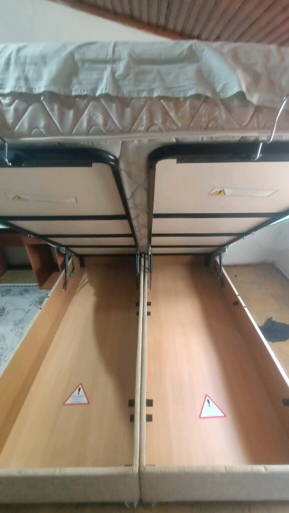 çift kişilik yatak baza ve başlık - 4