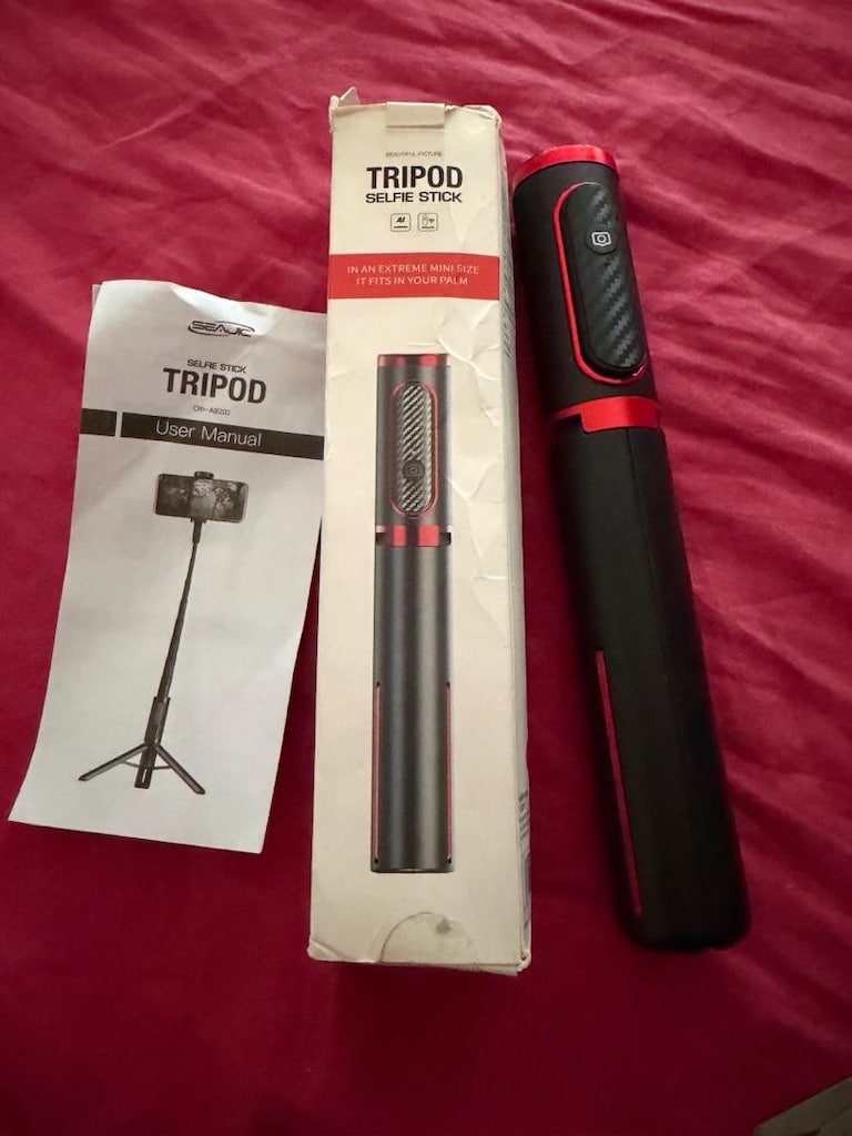 Portatif açılabilir selfie çubuğu ve tripod - 2