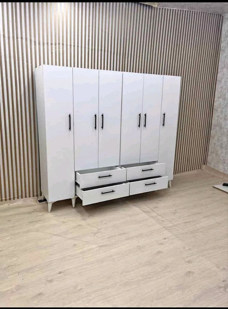 **6 KAPAKLI DOLAP** ÜCRETSİZ KURULUM KAPIDA ÖDEME GARDROP ELBİSE DOLAB - 2