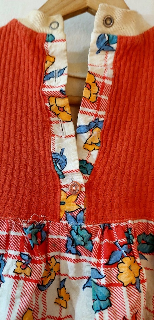 35 Yıllık Gerçek Vintage Kız Çocuk Elbisesi - 8