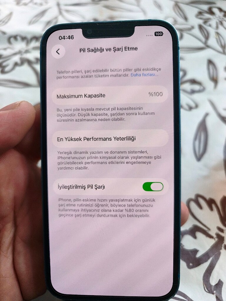 iPhone 13 128 gb Türkiye cihazı sadece ekran ve pil değişmesi olmuştur - 3