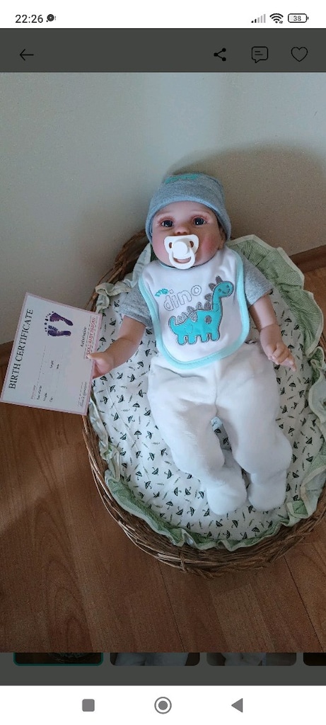 GERÇEKÇİ REBORN BEBEK OYUNCAK BEBEK SİLİKON BEBEK - 7