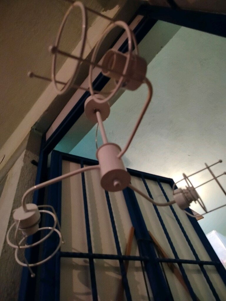 3 lü camlı avize yön ayarlanabilir dikey yatay - 5