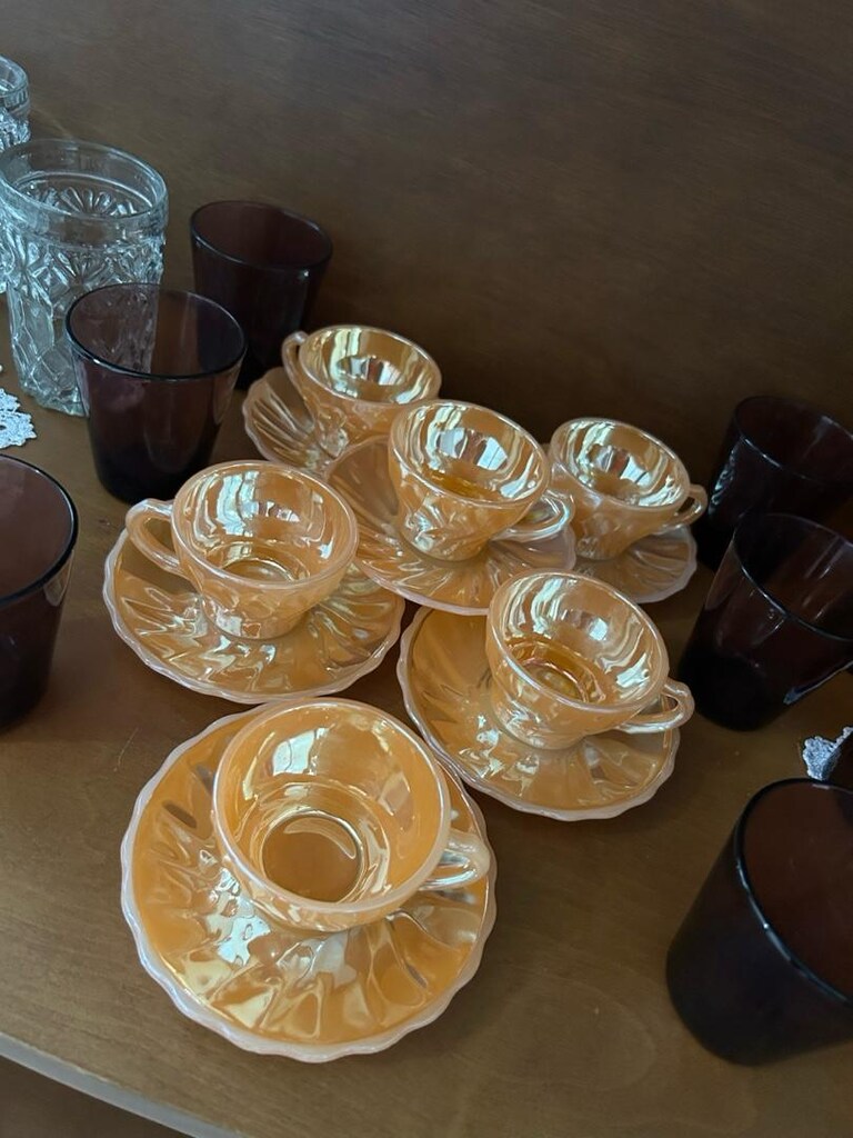 Vintage Sarı Fincan - 4