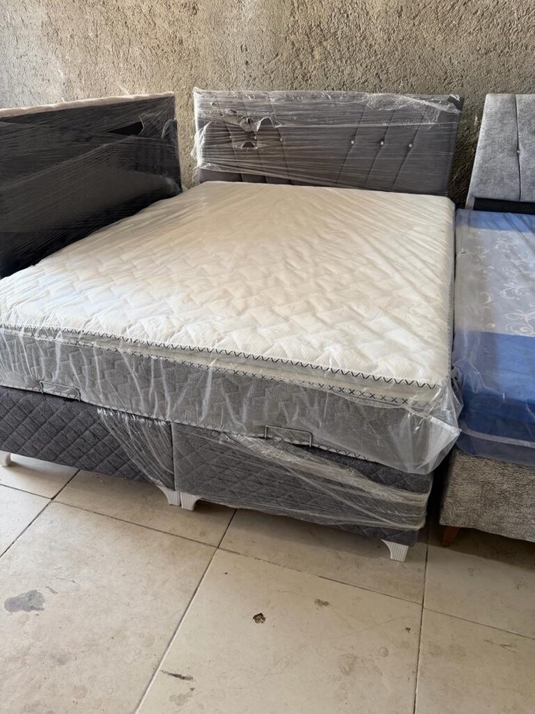 sıfır lüks çift kişilik baza başlık yatak - 3