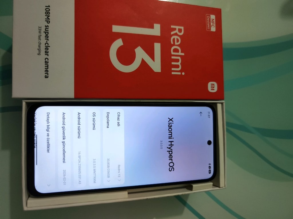KARTA TAKSİT TR CİHAZİ 11.09.2027 GARANTİLİ REDMİ 13 8/256 GB HAFIZA - 3