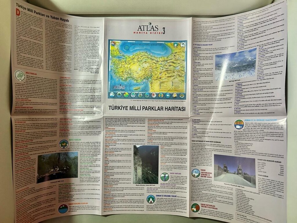Türkiye Milli Parklar Haritası. - 3