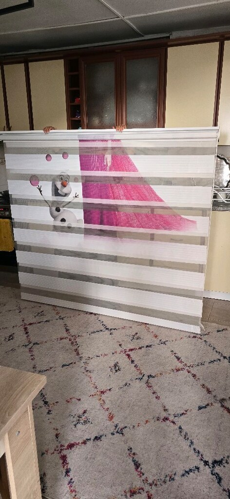 stor perde temiz sağlam desenli kız odası için 180x200 - 8