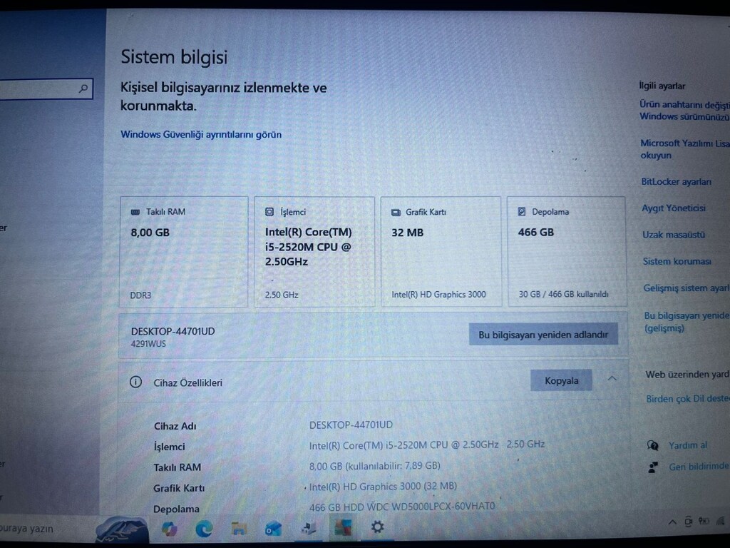 Lenovo X220 i5 2.50GHz 8 gb ram 500 gb hdd - 9