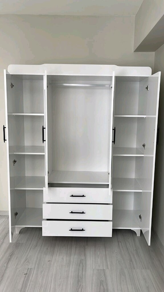 Sıfır 4 Kapaklı Lüx Elbise Dolabı - 3