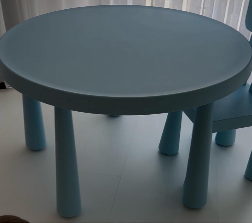 MAMMUT çocuk masası, açık mavi ikea (sandalyeler dahil değildir) - 3