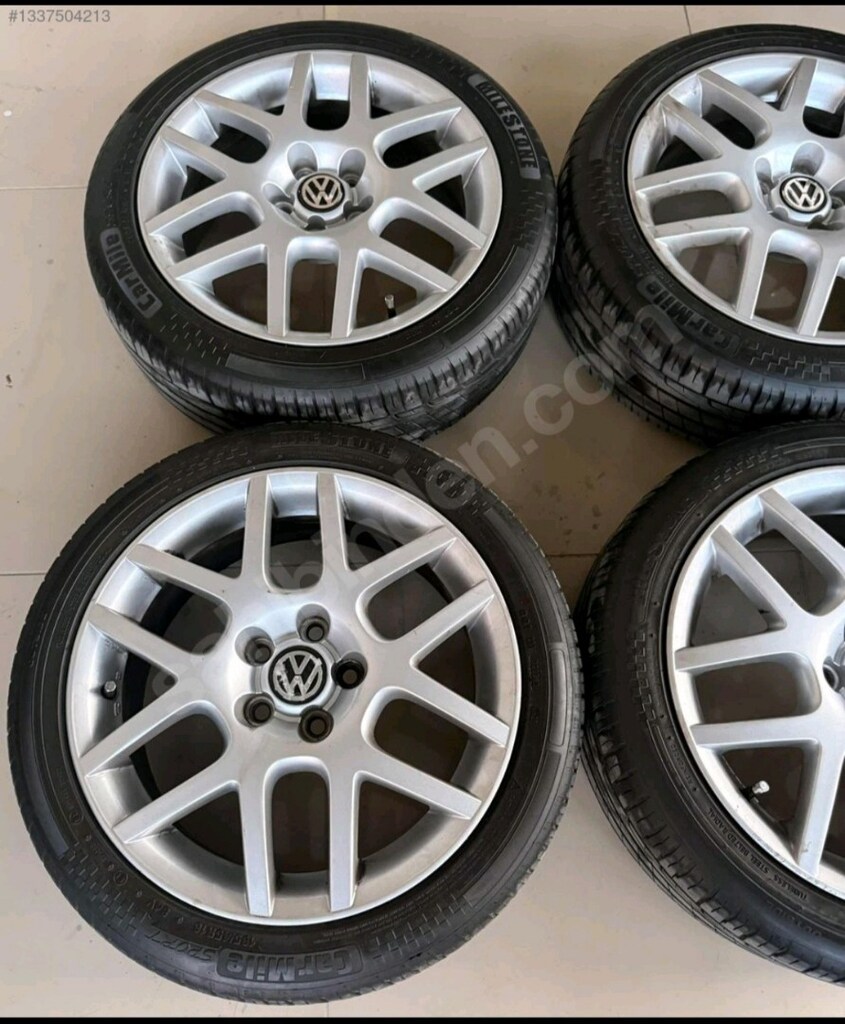 16 5x100 pasific orjinal jant lastik takımı hatasız sıfır ayar - 5