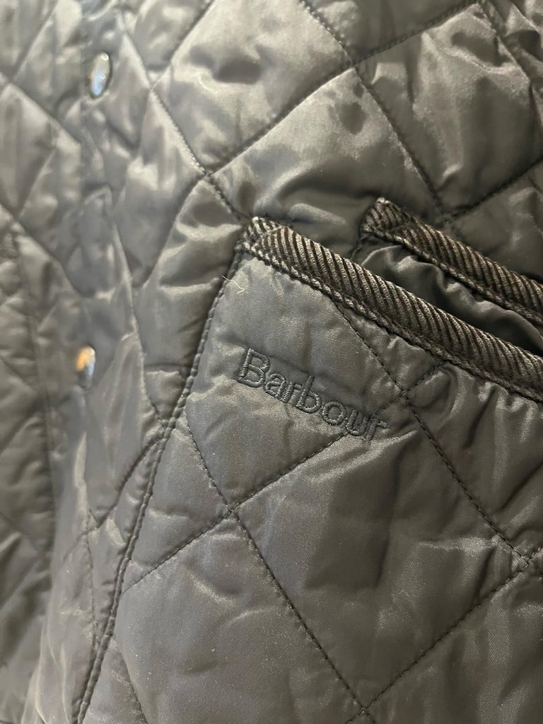 Orijinal Barbour Pantone Serisi Özel Koleksiyon Siyah Kapitone XL - 4