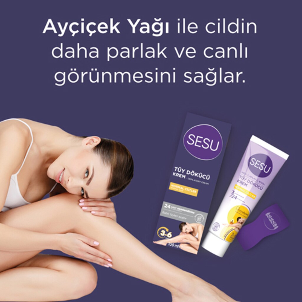 SESU TÜY DÖKÜCÜ KREM NORMAL CİLTLER 100 ML - 4