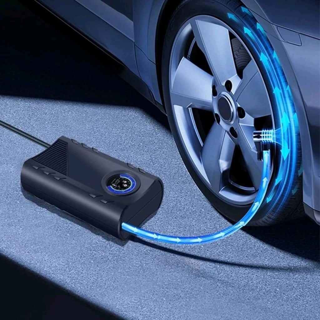 SLİM MODEL Göstergeli Lastik Hava Kompresörü Araba Oto Araç Lastik Şiş - 3