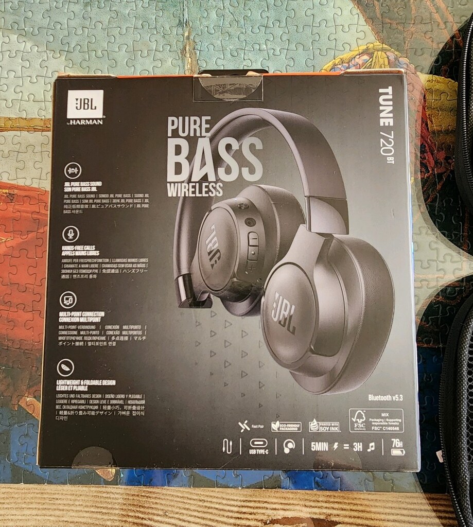 JBL Tune 720BT Kablosuz Kulak Üstü Kulaklık – Kutulu / Çantalı / - 2