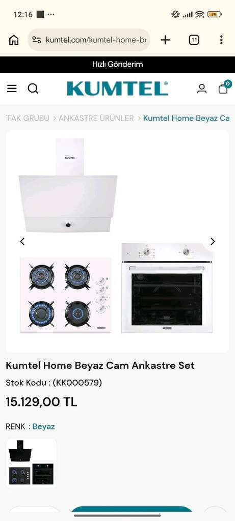 Kumtel ankastre set