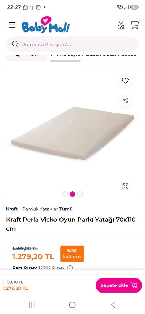 Kraft visco yatak - 5