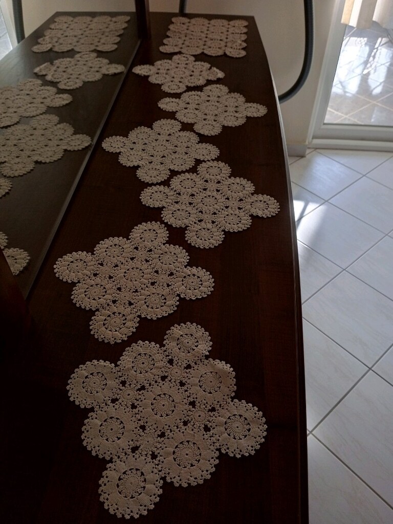 7 parça dantel salon takımı - 4
