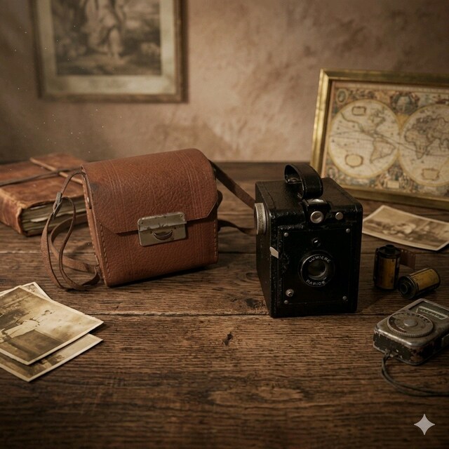 Vintage Box Fotoğraf makinesi