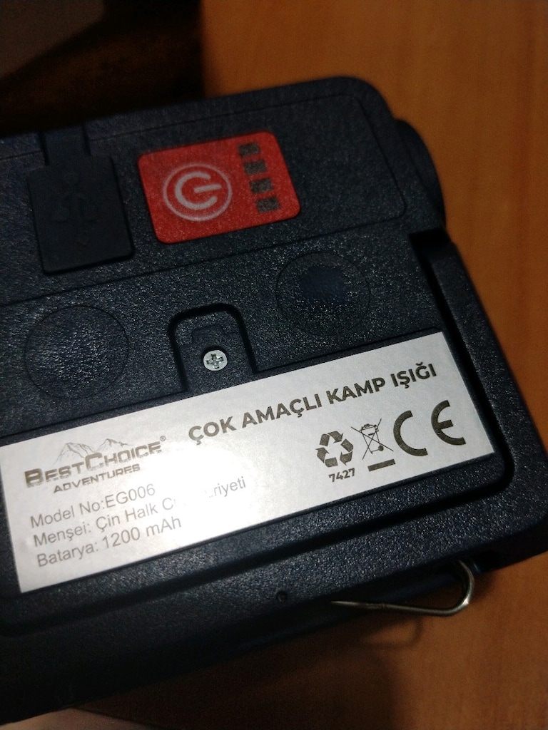 YENİ KUTUSUNDA 5 FONKSİYONU OLAN COK AMACLİ SARZLİ KAMP ÇALIŞMA IŞIĞI - 7