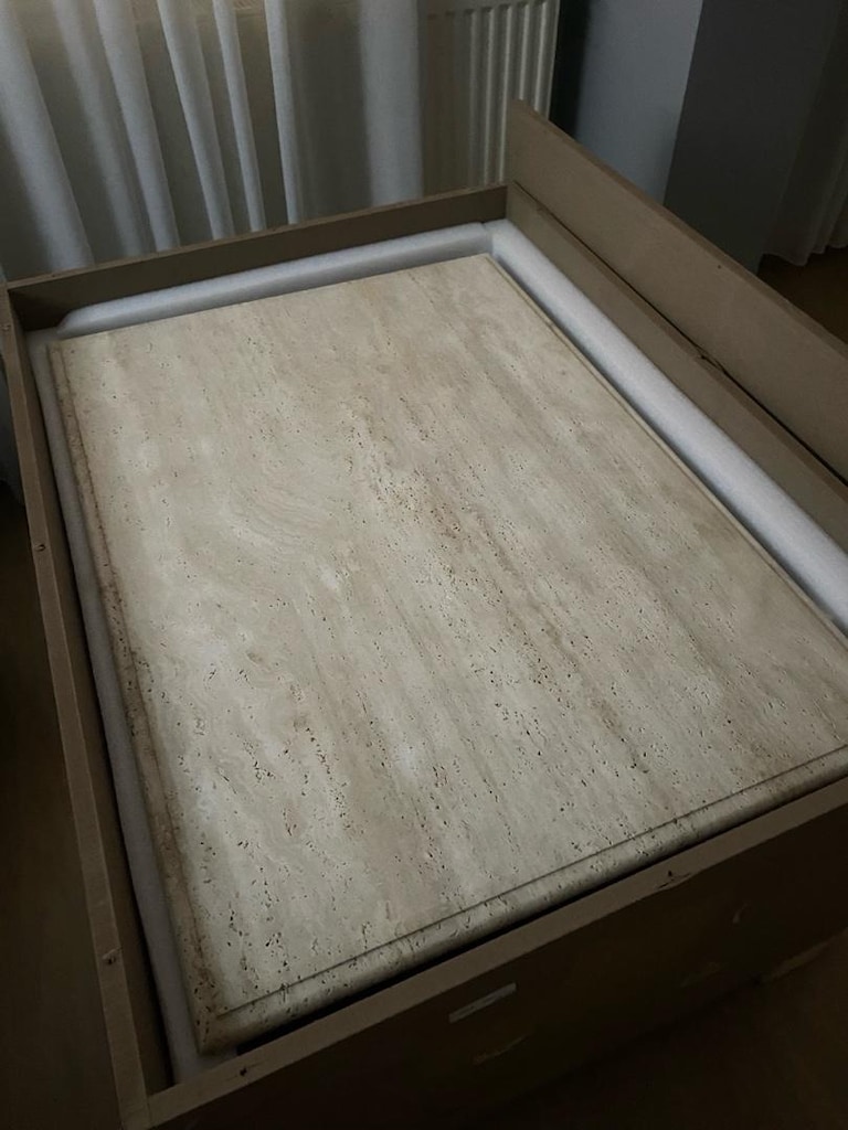 zara home traverten mermer masa