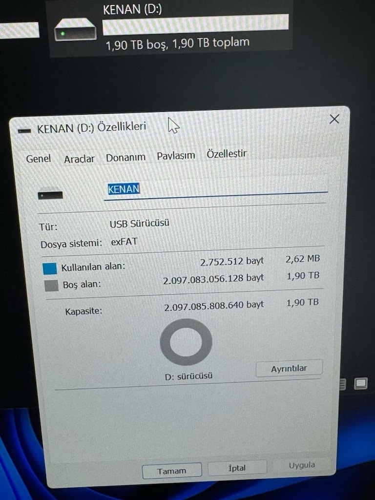usb bellek 2tb Çin almış - 4