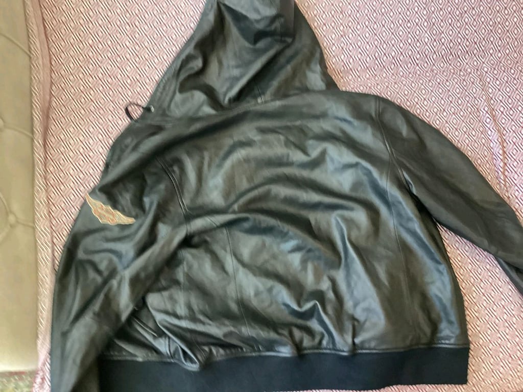 Harley Davidson kapüşon mont en 51boy 65 göğüs 49 L lastikli bel — görsel 8/12