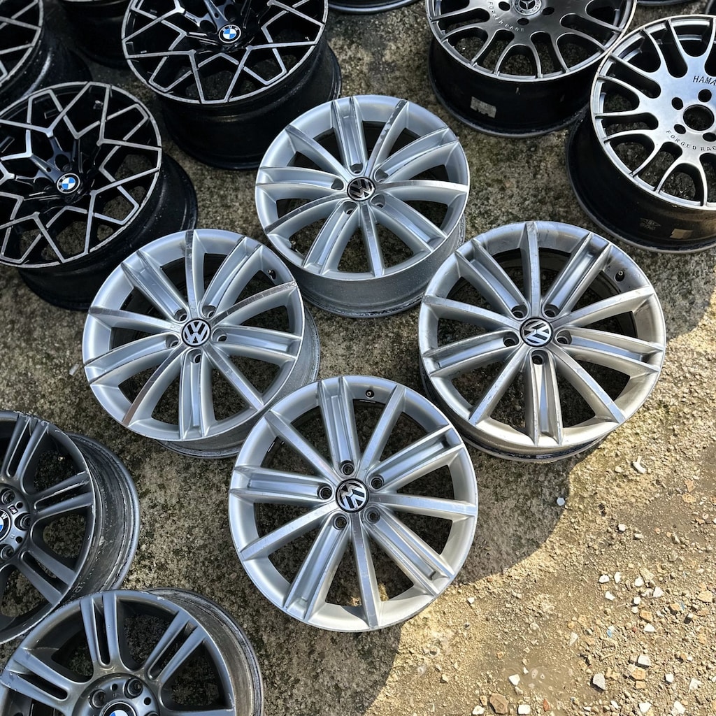ORİJİNAL 18 inç 5x112 Volkswagen Tiguan Jant Takımı 2. El - 4