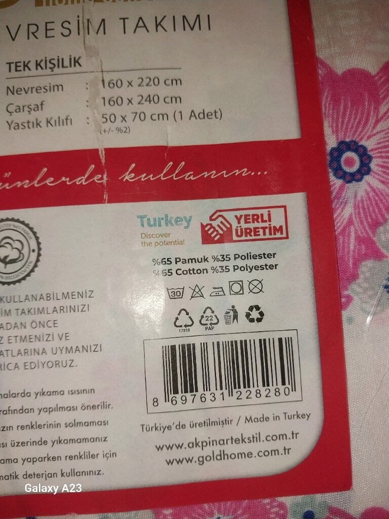 Gold home collection kelebek desenli tek kişilik nevresim takımı - 10