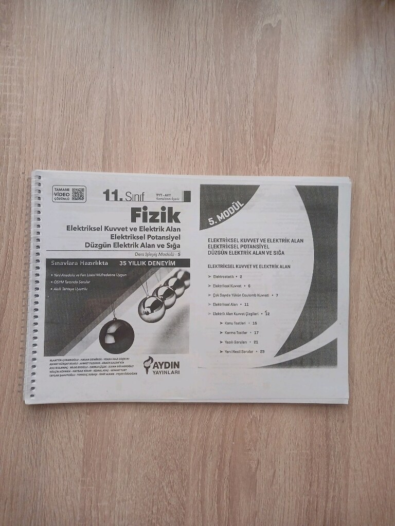 11. SINIF TEST KİTAPLARI - 2