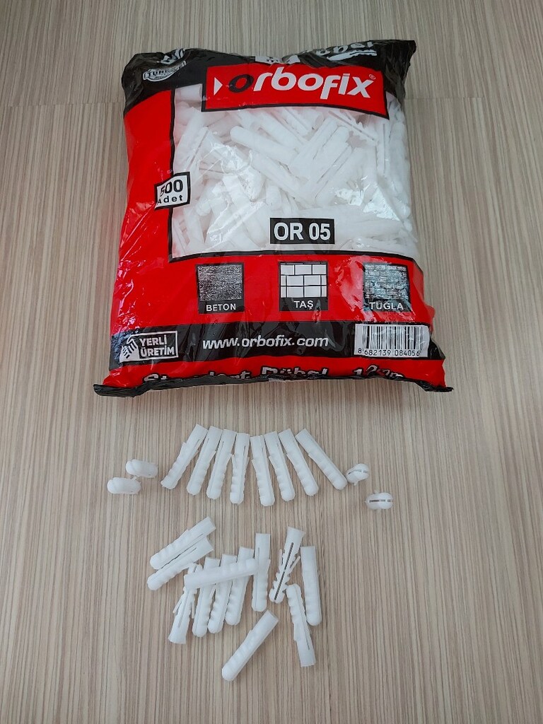 12 mm.200 Adet Plastik Dübel - 5