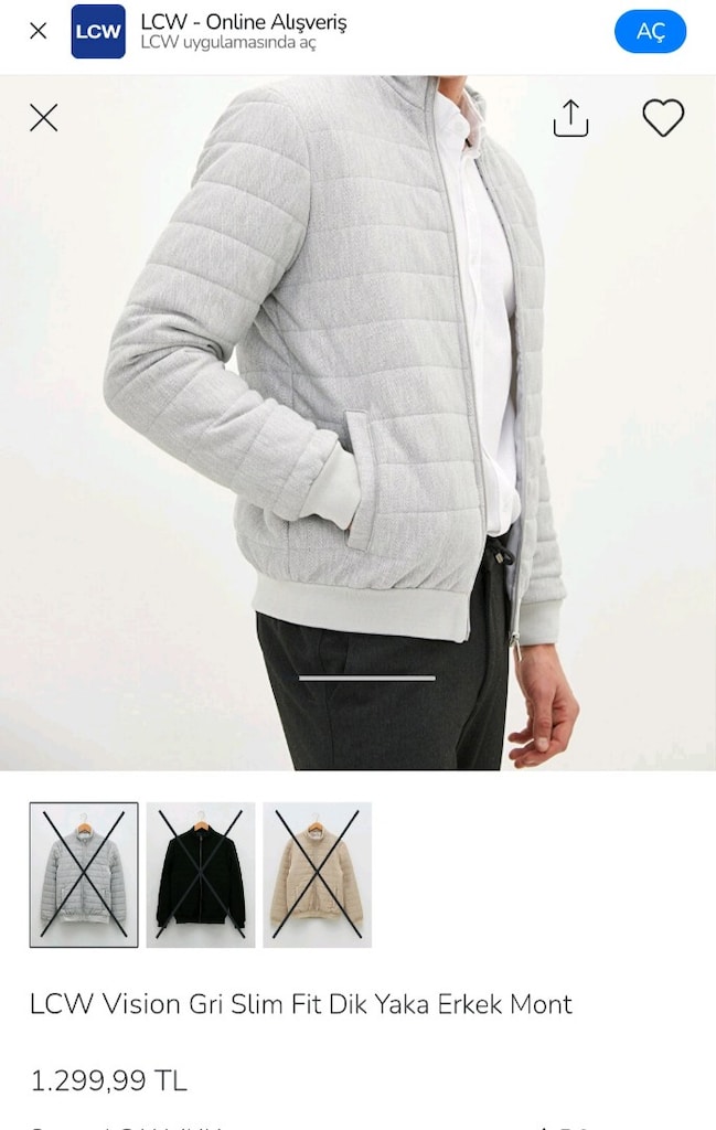 DeFacto Erkek Mont Temiz | 3XL - 2