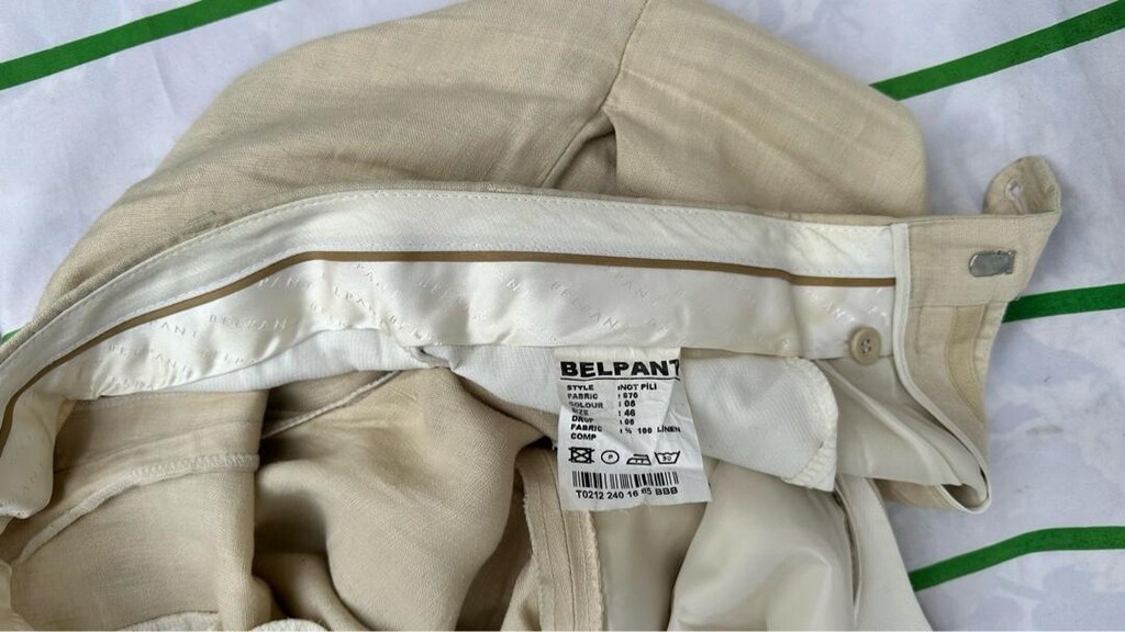 WINTAGE BELPANT KETEN PANTOLON 46 beden 6 drop - 3