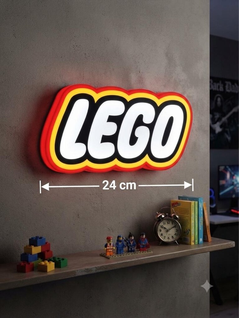 LEGO LED BOX MASA DUVAR GECE LAMBASI