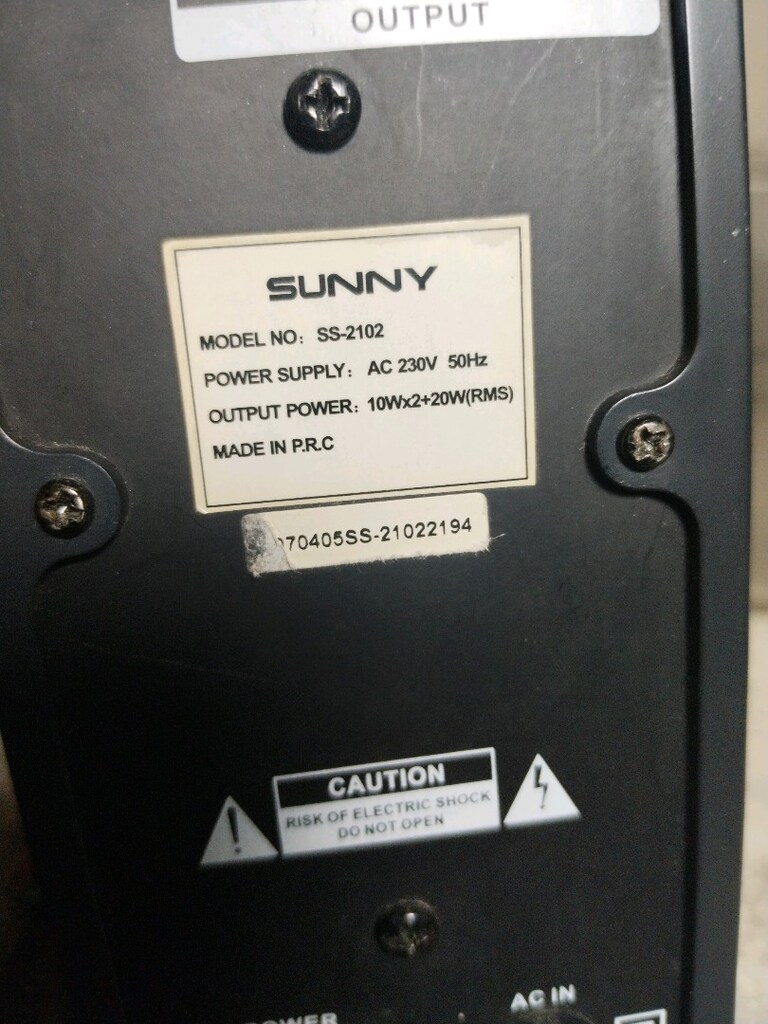 SUNNY - SS 2102 MARKA VE MODEL NUMARALI 3+0 SES SİSTEMİ ANFİSİ - 5