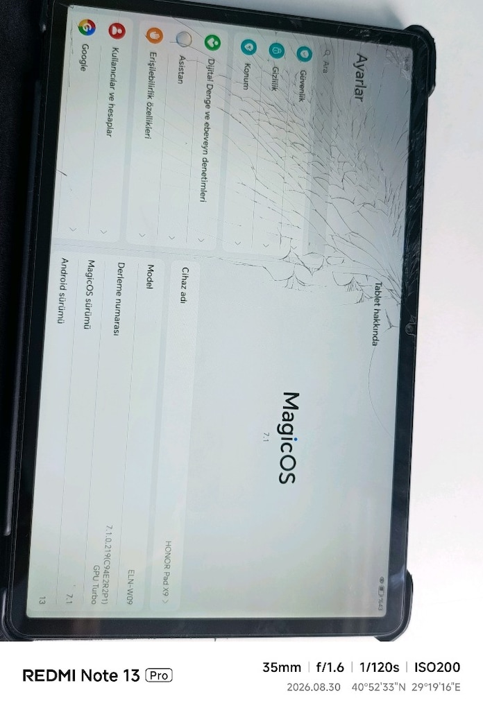 honor 11 inçlik tablet - 2