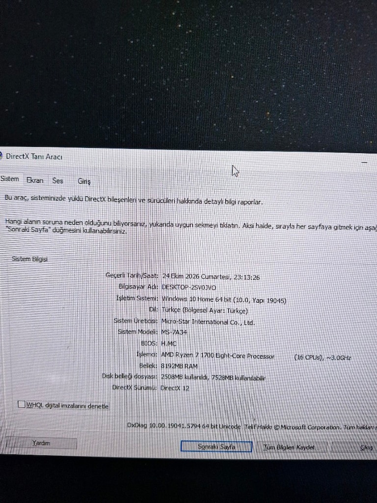 RYZEN 7 OYUN OFİS HAZIR KASA - 9