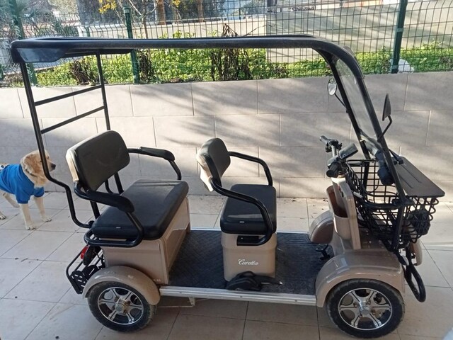 YÜKİ CARETTA 4 kişilik elektrikli plaj motoru