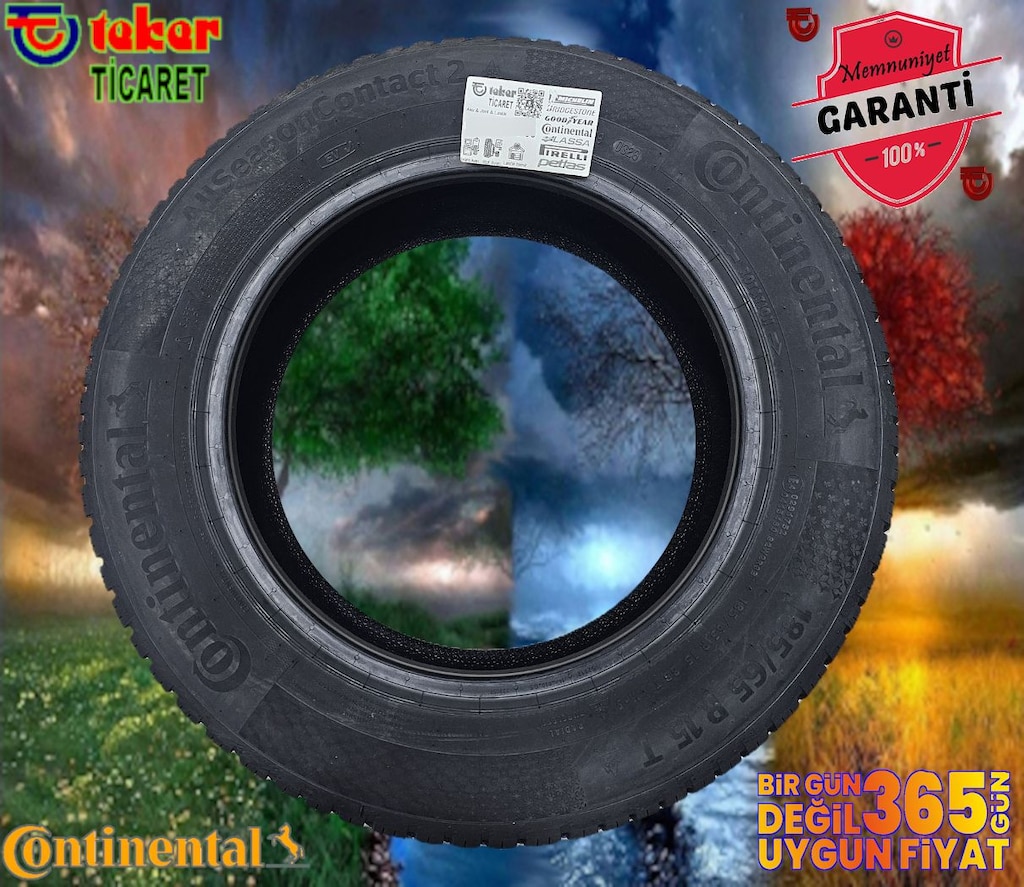185 65 15 Continental AllSeason 2 #4 mevsim Lastik# Teker Ticaret 2026 - 2