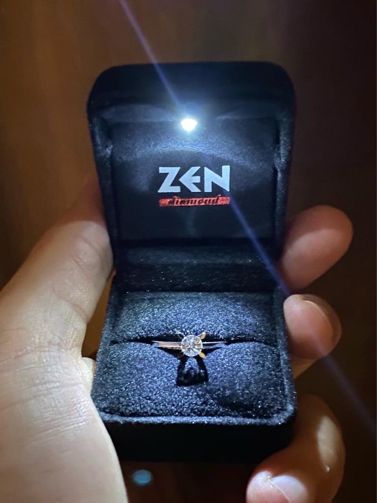 ZEN sıfır 0.40 karat hera tektaş pırlanta yüzük - 2
