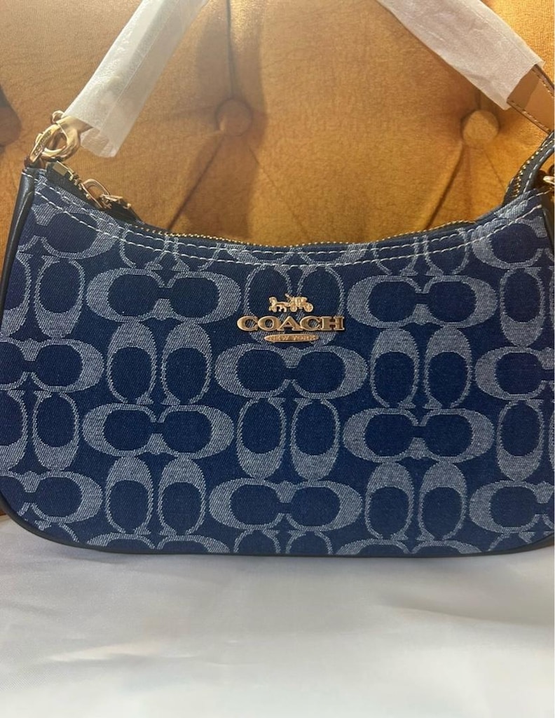 COACH Teri Shoulder Bag Denim - 10