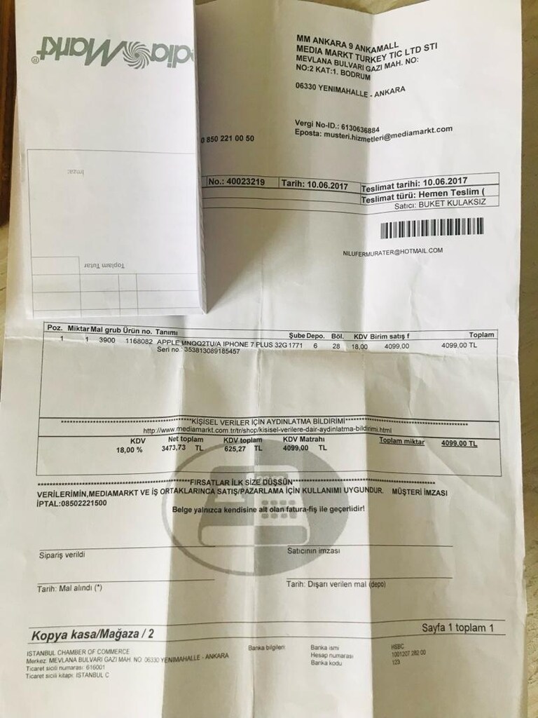 Iphone 7 Plus 32GB Tamirsiz Full Set - 8