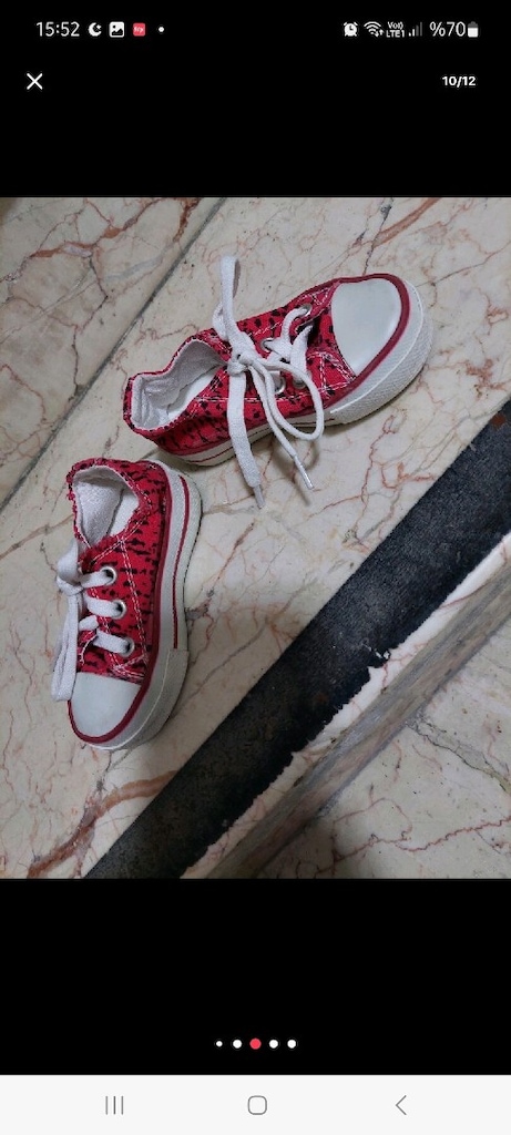 Converse çocuk ayakkabı. 20 numara. Sıfır ayarında. Us polo 29 numa