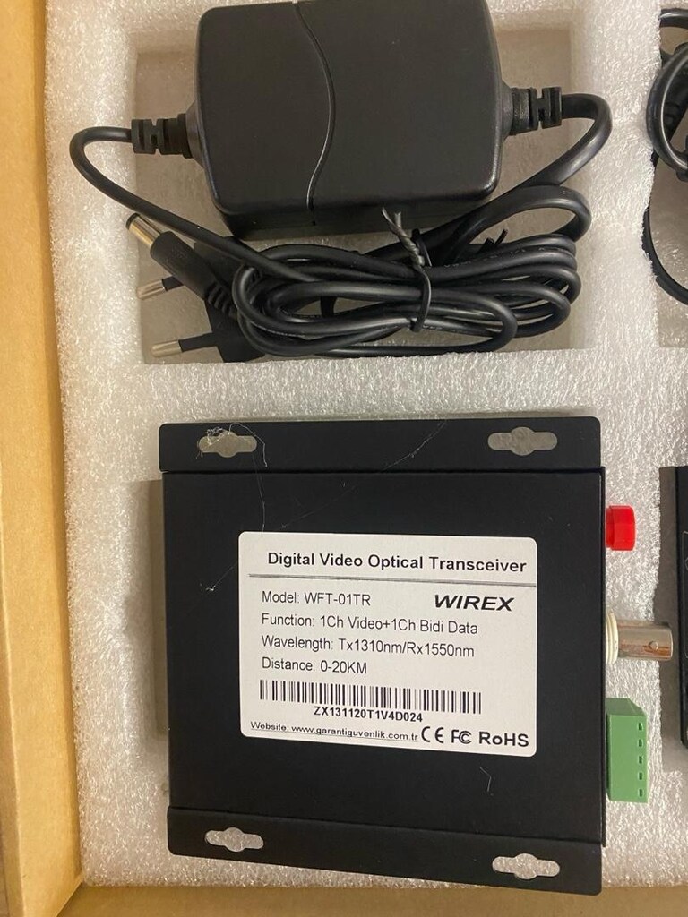 Dijital Fiber Optik Transceiver Bnc 0-20 km Aktarıcı - 3