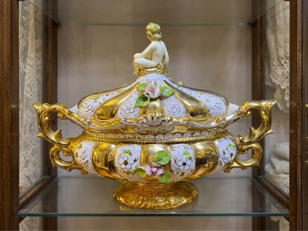 Capodimonte Tarzı Antika Porselen - 3