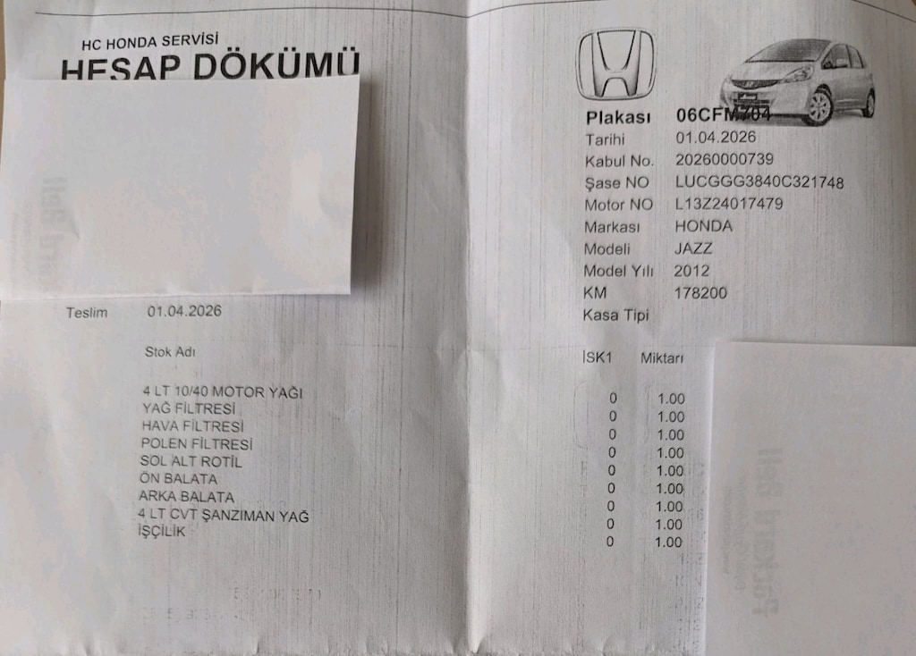 2012 LPG 1.4 otomatik Honda Jazz Joy.183. 000 km. - 7