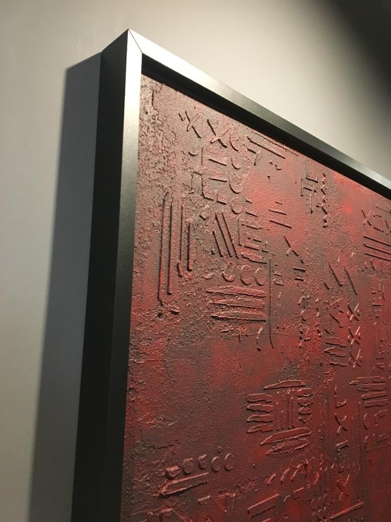 TABLO EL İŞÇİLİĞİ DOKULU KABARTMALI TEKNİK 70x100 - 2